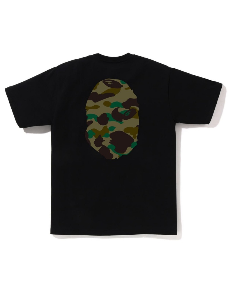 T Shirts Bape 1st Big Ape Head Noir Homme | JQX-34570063